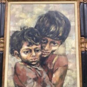 Vintage Moshe Gat Oil Painting